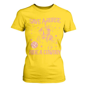Save a Horse Ride A Cowboy T Shirt For Women Funny Cowgirl Western Style TS10 Daisy Print Your Wear