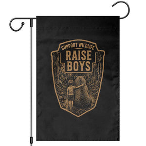 Support Wildlife Raise Boys Garden Flag Funny Mama Bear Outdoor Family Nature Lover Gift TS10 Black Print Your Wear