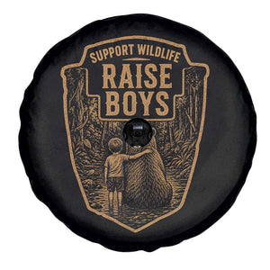 Support Wildlife Raise Boys Spare Tire Cover Funny Mama Bear Outdoor Family Nature Lover Gift TS10 Print Your Wear