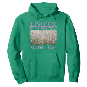 St Therese of Lisieux Hoodie Catholic Saint Gift for Girls Orthodox Christian TS10 Irish Green Print Your Wear