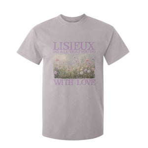 St Therese of Lisieux T Shirt For Kid Catholic Saint Gift for Girls Orthodox Christian TS10 Ice Gray Print Your Wear