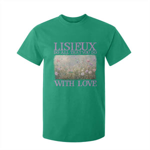 St Therese of Lisieux T Shirt For Kid Catholic Saint Gift for Girls Orthodox Christian TS10 Irish Green Print Your Wear