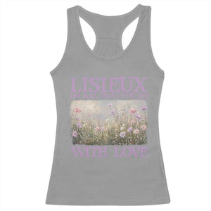 St Therese of Lisieux Racerback Tank Top Catholic Saint Gift for Girls Orthodox Christian TS10 Sport Gray Print Your Wear