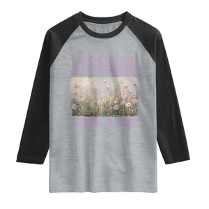St Therese of Lisieux Raglan Shirt Catholic Saint Gift for Girls Orthodox Christian TS10 Heather Gray Black Print Your Wear
