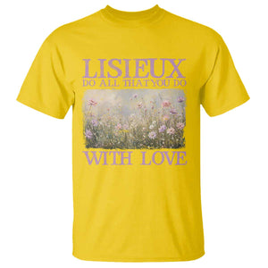 St Therese of Lisieux T Shirt Catholic Saint Gift for Girls Orthodox Christian TS10 Daisy Print Your Wear