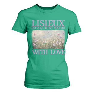 St Therese of Lisieux T Shirt For Women Catholic Saint Gift for Girls Orthodox Christian TS10 Irish Green Print Your Wear