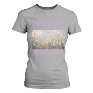 St Therese of Lisieux T Shirt For Women Catholic Saint Gift for Girls Orthodox Christian TS10 Sport Gray Print Your Wear