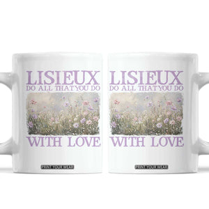 St Therese of Lisieux Coffee Mug Catholic Saint Gift for Girls Orthodox Christian TS10 White Print Your Wear