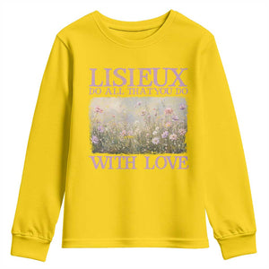 St Therese of Lisieux Youth Sweatshirt Catholic Saint Gift for Girls Orthodox Christian TS10 Daisy Print Your Wear