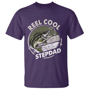 Reel Cool Stepdad T Shirt Fathers Day Gift for Fisherman Bonus Dad