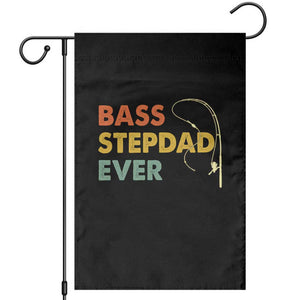 Fishing Bonus Dad Garden Flag Retro Bass Stepdad Ever Fathers Day Fisherman TS10 Black Print Your Wear