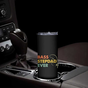 Fishing Bonus Dad Skinny Tumbler Retro Bass Stepdad Ever Fathers Day Fisherman TS10 Print Your Wear