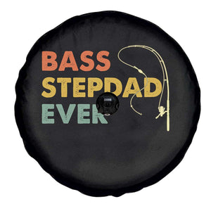 Fishing Bonus Dad Spare Tire Cover Retro Bass Stepdad Ever Fathers Day Fisherman TS10 Print Your Wear