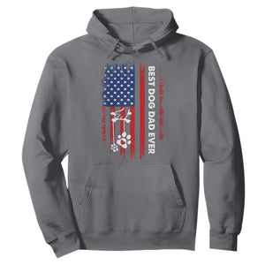 Best Dog Dad Ever Hoodie Fathers Day Gift From Dog USA Flag Puppy Lover Paw