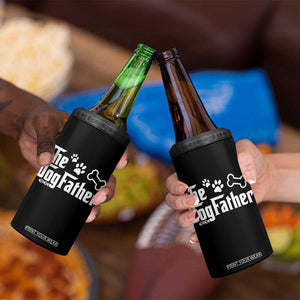 Dog Dad 4 in 1 Can Cooler Tumbler The Dogfather Fathers Day Gift For Dog Lovers