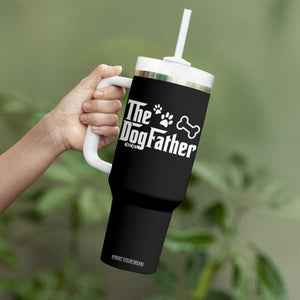 Dog Dad Tumbler With Handle The Dogfather Fathers Day Gift For Dog Lovers