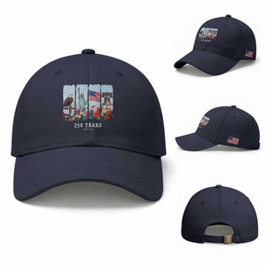 250 Years American 1776 2026 Baseball Cap 250th 4th July Independence Day Eagle Statue of Liberty Flag