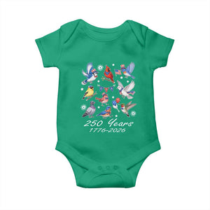 USA 250th Anniversary Bird Baby Onesie Patriotic American Birds Independence Day Birdwatchers Birders