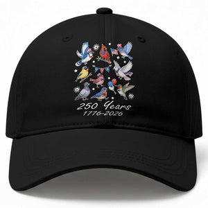USA 250th Anniversary Bird Baseball Cap Patriotic American Birds Independence Day Birdwatchers Birders