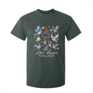 USA 250th Anniversary Bird T Shirt For Kid Patriotic American Birds Independence Day Birdwatchers Birders