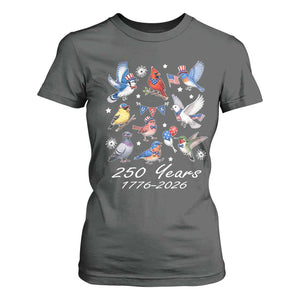 USA 250th Anniversary Bird T Shirt For Women Patriotic American Birds Independence Day Birdwatchers Birders
