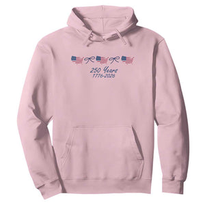 250th Anniversary USA Hoodie American Flag Dainty Bow 4th of July