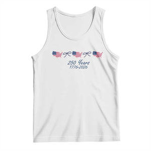 250th Anniversary USA Tank Top American Flag Dainty Bow 4th of July