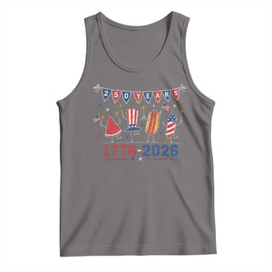 250 Years American 1776 2026 Tank Top Patriotic Watermelon Hotdog Firework 250th 4th July Independence Day