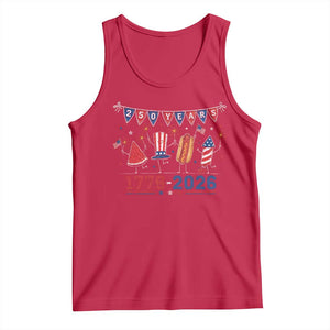 250 Years American 1776 2026 Tank Top Patriotic Watermelon Hotdog Firework 250th 4th July Independence Day