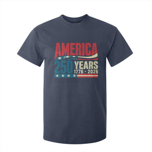 250th Anniversary USA T Shirt For Kid Retro 250 Years American 1776 2026 US Flag