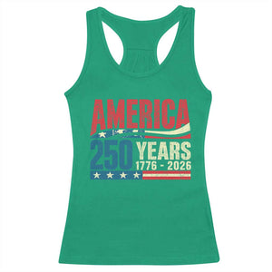 250th Anniversary USA Racerback Tank Top Retro 250 Years American 1776 2026 US Flag