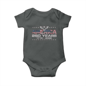 250th Anniversary USA Baby Onesie Vintage Eagle 250 Years American 1776 2026 US Flag