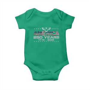 250th Anniversary USA Baby Onesie Vintage Eagle 250 Years American 1776 2026 US Flag