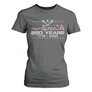 250th Anniversary USA T Shirt For Women Vintage Eagle 250 Years American 1776 2026 US Flag