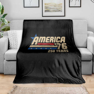 250th Anniversary USA Throw Blanket America Retro 250 Years 1776 2026