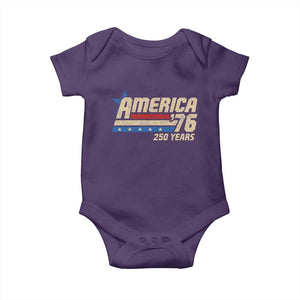 250th Anniversary USA Baby Onesie America Retro 250 Years 1776 2026