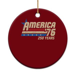 250th Anniversary USA Ceramic Ornament America Retro 250 Years 1776 2026