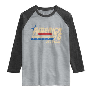 250th Anniversary USA Raglan Shirt America Retro 250 Years 1776 2026