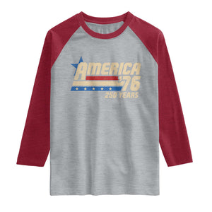 250th Anniversary USA Raglan Shirt America Retro 250 Years 1776 2026