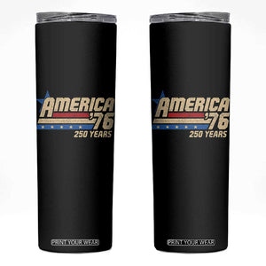 250th Anniversary USA Skinny Tumbler America Retro 250 Years 1776 2026