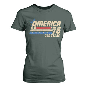 250th Anniversary USA T Shirt For Women America Retro 250 Years 1776 2026