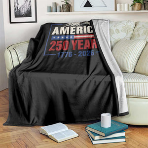 250 Anniversary USA Throw Blanket Retro Eagle 250 Years Of Freedom 1776 2026