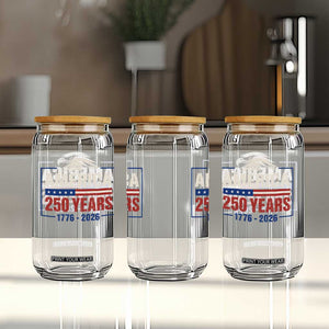 250 Anniversary USA Glass Can Retro Eagle 250 Years Of Freedom 1776 2026