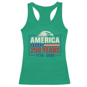 250 Anniversary USA Racerback Tank Top Retro Eagle 250 Years Of Freedom 1776 2026