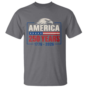 250 Anniversary USA T Shirt Retro Eagle 250 Years Of Freedom 1776 2026