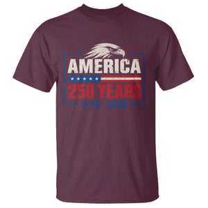 250 Anniversary USA T Shirt Retro Eagle 250 Years Of Freedom 1776 2026