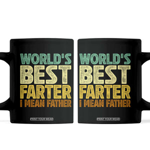 Retro World's Best Farter I Mean Father Coffee Mug Gag Gift Birthday Husband Dad Fathers Day