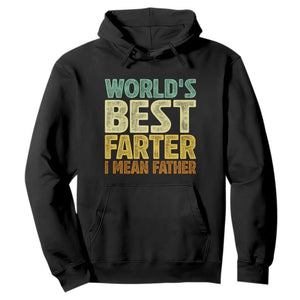 Retro World's Best Farter I Mean Father Hoodie Gag Gift Birthday Husband Dad Fathers Day