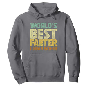 Retro World's Best Farter I Mean Father Hoodie Gag Gift Birthday Husband Dad Fathers Day