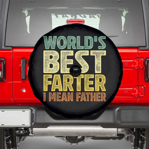 Retro World's Best Farter I Mean Father Spare Tire Cover Gag Gift Birthday Husband Dad Fathers Day